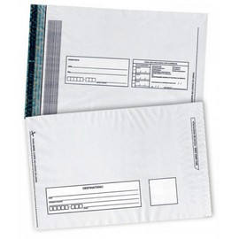 Envelope Plástico de Segurança Aba e Fita Adesiva Inviolável