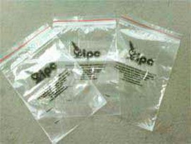 Saco com Zip Personalizados em Plástico