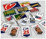 Bandeirinhas, bandeirolas e material político Bandeirinhas, bandeirolas e material político